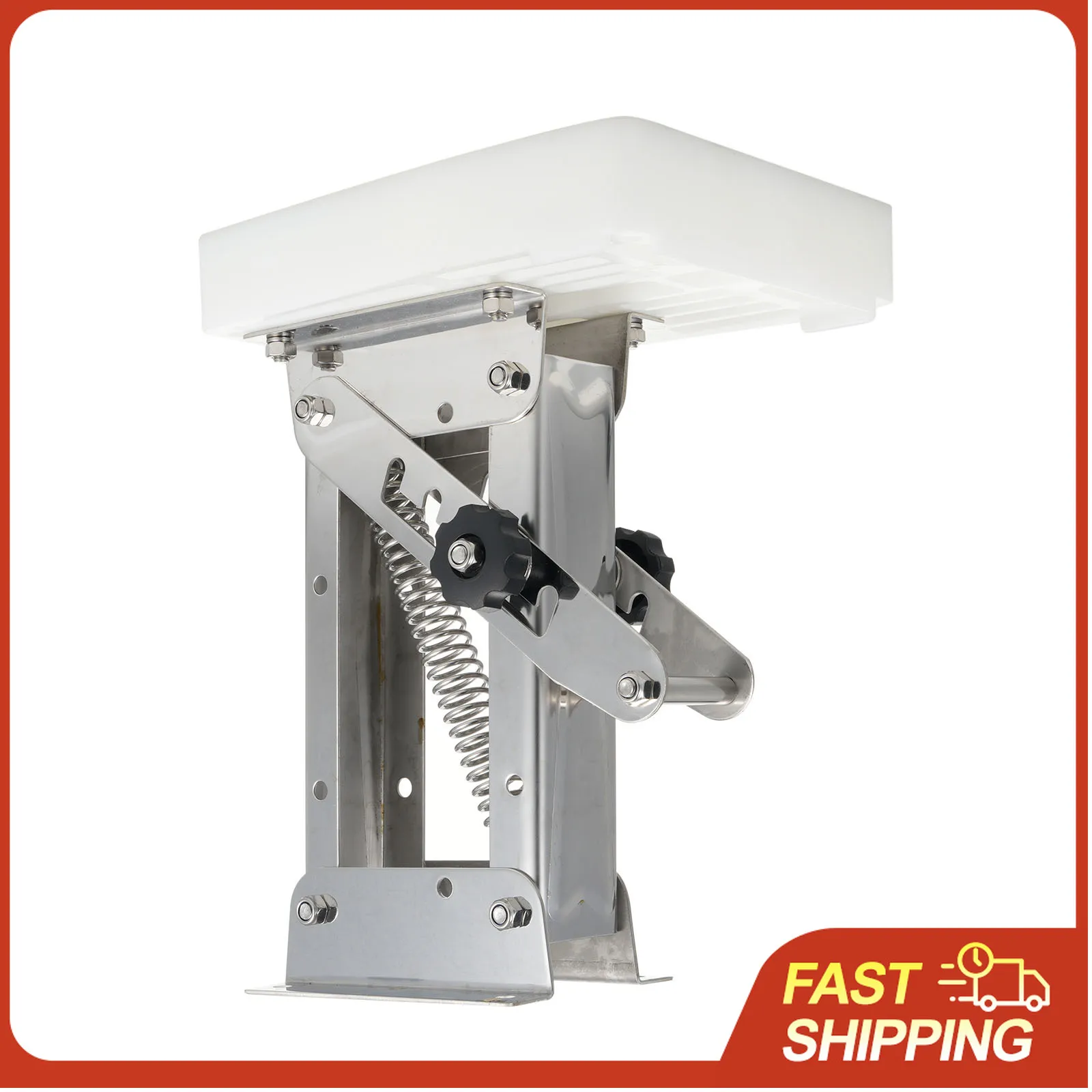 

2 Stroke Outboard Motor Bracket Kicker for Boat, 304 Stainless Steel Outboard Engine Support Up to 7.5HP -20HP