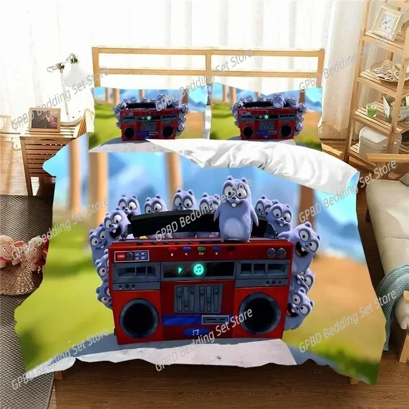 

Luxury New 3D Print G-Grizzy and The Lemmings Bedding Set Duvet Cover Bed Single Twin Full Queen Kids Girl Boys Gift Bed Sheets