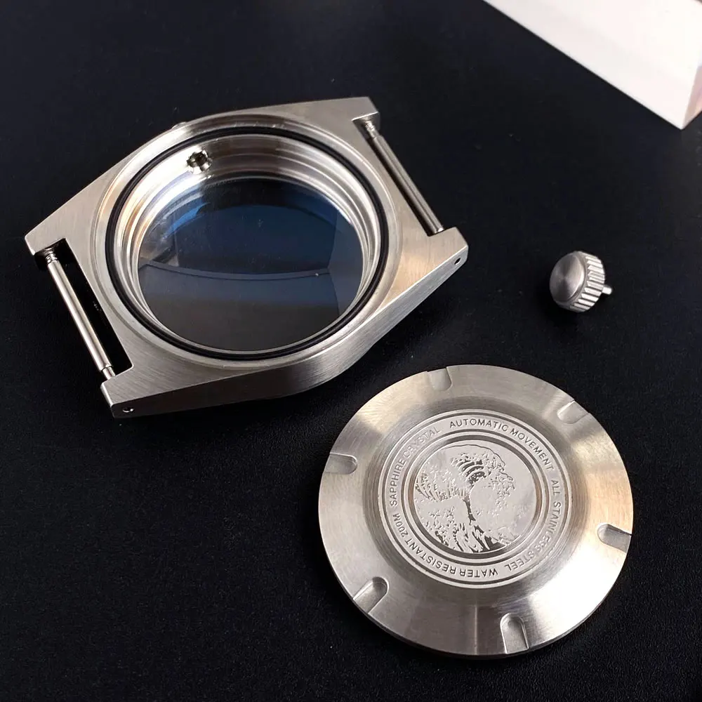 MATELION 38mm AR Coated Domed Sapphire Crystal Diving 200M Waterproof Watch Case fit NH35 NH36 NH34 ETA 2824 PT5000 Men Watches