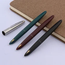 High quality hero 329-2 Fountain Pen decorated gift classic silver Arrows Style plastic Gold label student pen Finance Supplies