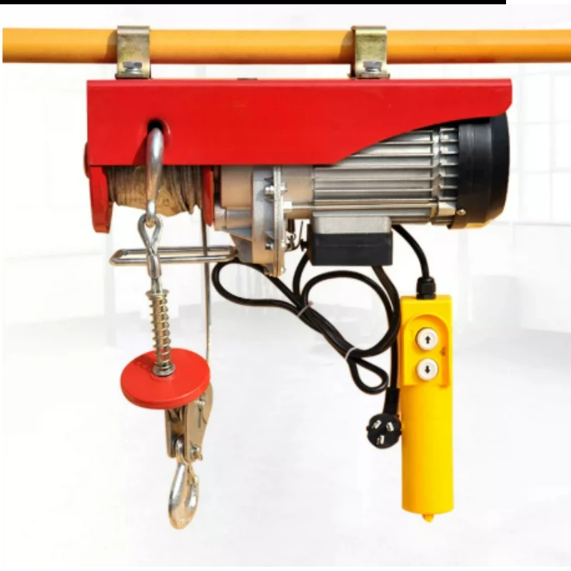 Small 1 Ton 0.5 Ton Decoration Hoisting Crane Electric Hoist 220V Household Crane Hoist