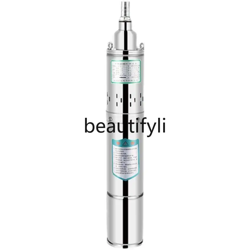 

Погружной насос 220 В, бытовой небольшой винтовой насос из нержавеющей стали с высоким расходом