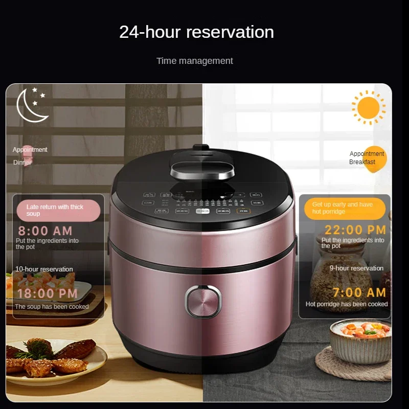 ميديا منخفضة الدهون سلسلة طنجرة الضغط ذكي IH التدفئة 5L جهاز طهي الأرز غير عصا متعدد الأواني الداخلية لمدة 3-6 أشخاص