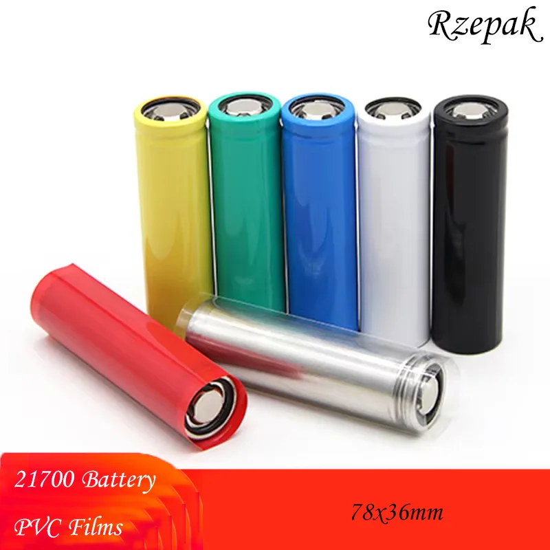 

21700 Battery Film PVC Heat Shrink Tubing 78x36mm Pre-cut shrinkable sleeving tubing, protective sleeve for battery wrapping.