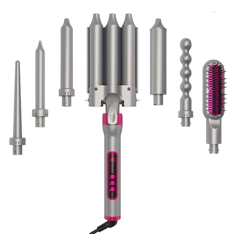

Professional Salon Curling Iron Hair Styler Air Wraps Hair Dryer Heathless Hair Curler Wave Set