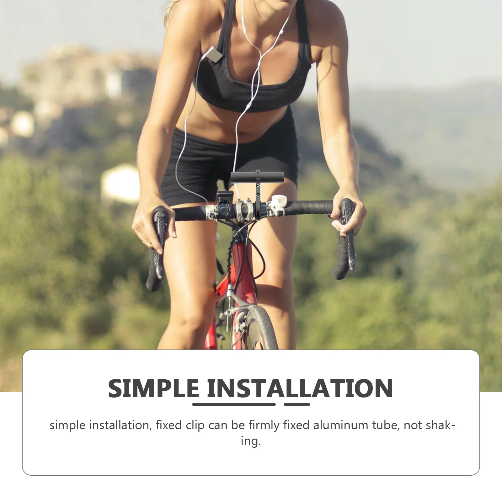 

1 set 1 Set Bicycle Handlebar Extender Lightweight Alloy Extension Bar For Mountain Bike Multi-Function Bracket Bike Accessory