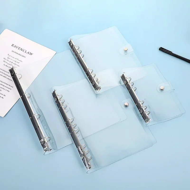 A5/A6/A7 حلقة من البولي فينيل كلوريد 6 مللي متر مجلد الموثق مع زر مشبك لتخزين المكتب والمنزل والمدرسة وتنظيم بطاقة صور المال الميزانية