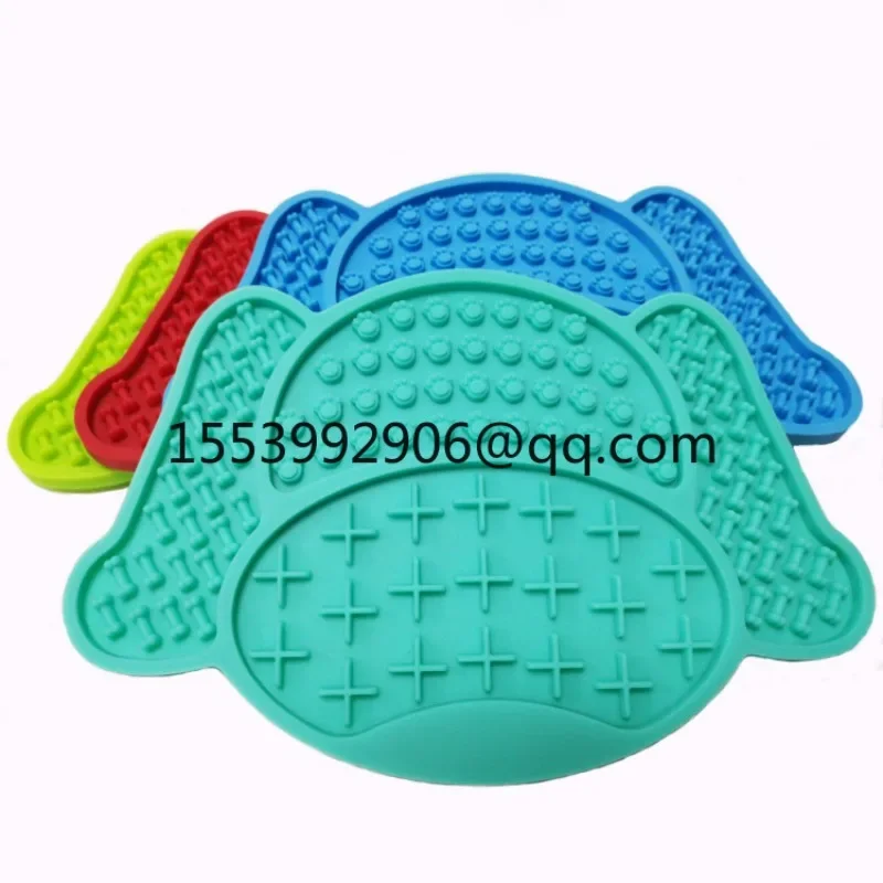 Pet utensils, suction cup licking pad, slow food pad, anti-choking slow food basin, dog licking pad