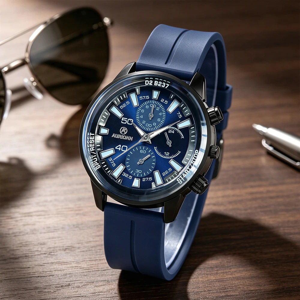 1Pc Men's New Quartz Watch, Practical And Versatile, The Best Choice For Giving Gifts To Fathers And Boyfriends (No Box Given)