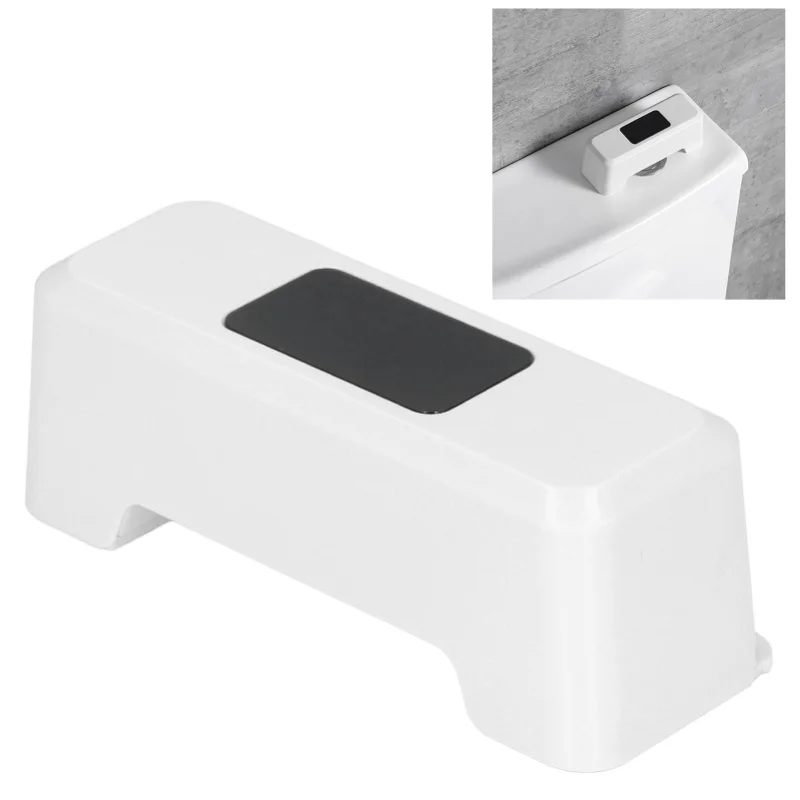 Automatic Touchless Toilet Flusher External Infrared 0.25S Induction Smart Toilet Flushing SensorWhite