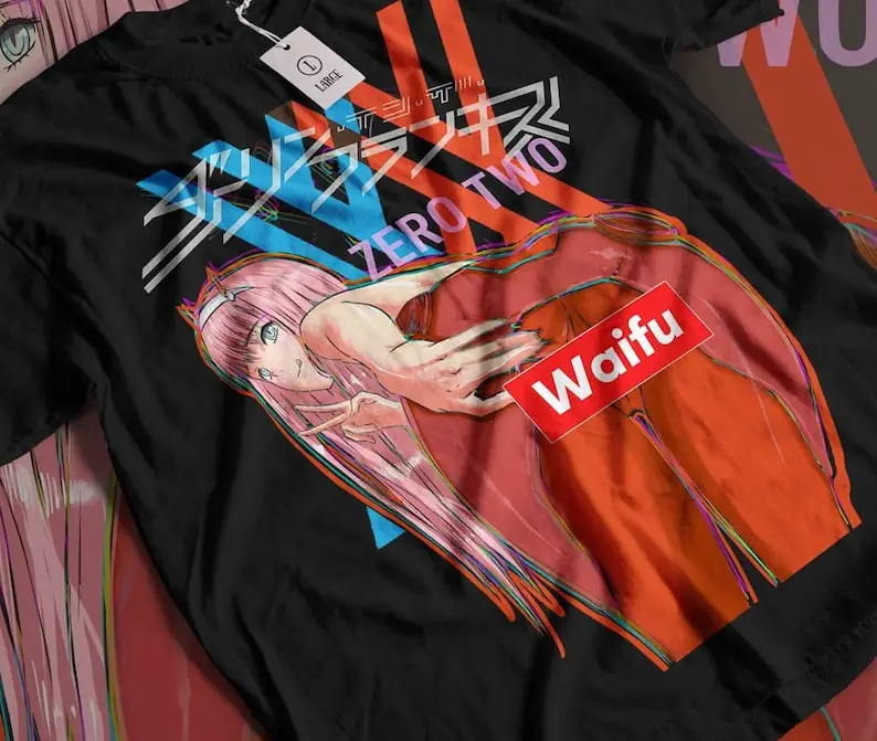 Material Anime T-Shirt, Darling Anime Girl Shirt Unisex Graphic Tee