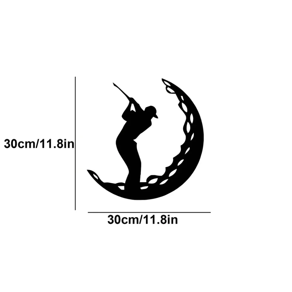 Incredible Golf Decor - Metal Wall Art with Golf Ball Silhouette Transforming Your Space with Stunning Iron Artwork