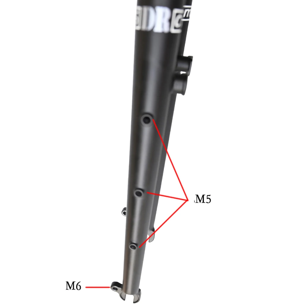 26/27.5ER DARKROCK CM-5 Cr-Mo Steels Front Fork 28.6mm DISC and V Brake MTB Rigid Fork Mountain Bikes Parts Matt Glossy