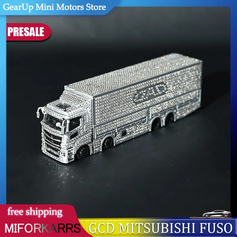 

Новая модель GCD Dad 1:64 Mitsubishi Fuso Crystal Version Container Trailer, литая под давлением, из сплава, 2800 шт., коллекционная серия Crystal Edition