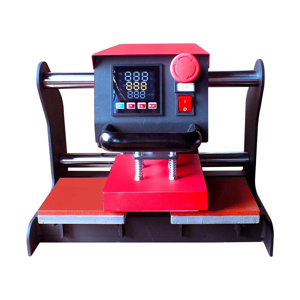 Mini 15x15 6x3 6x8 9x9 Leather Logo Embossed Hot Stamping New Heat Transfer Printing Machines Small Flat Heat Press Machine