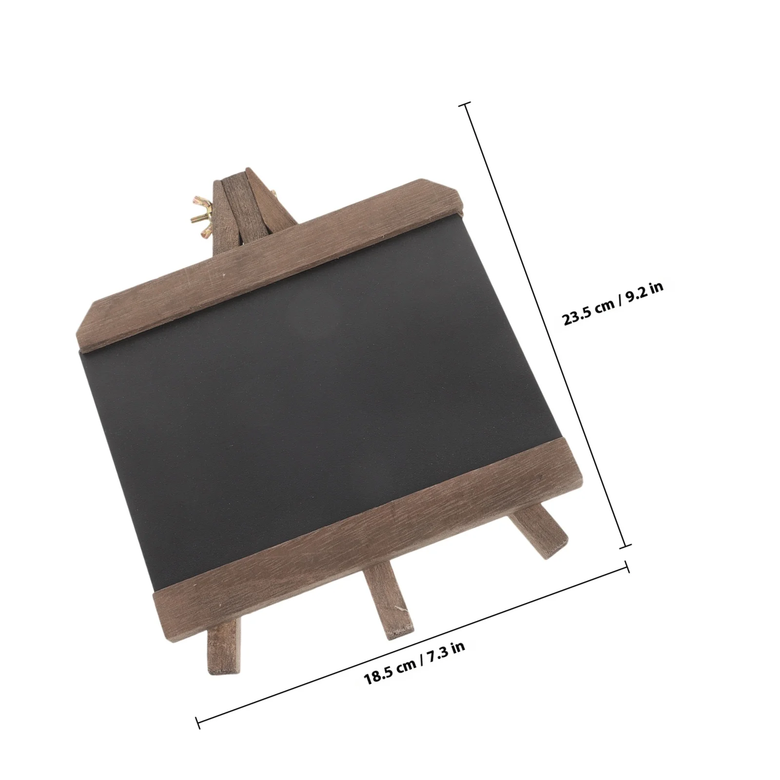 علامة مذكرة صغيرة لسطح المكتب على شكل سبورة عتيقة لديكور سطح الطاولة وحامل خشبي مثالي لمناسبات أعياد الميلاد وحفلات الزفاف