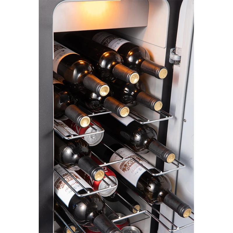 Vinopro 22 garrafas construídas em refrigerador de vinho independente refrigerador de vinho inteligente no gabinete com sistema inteligente de estabilização de temperatura