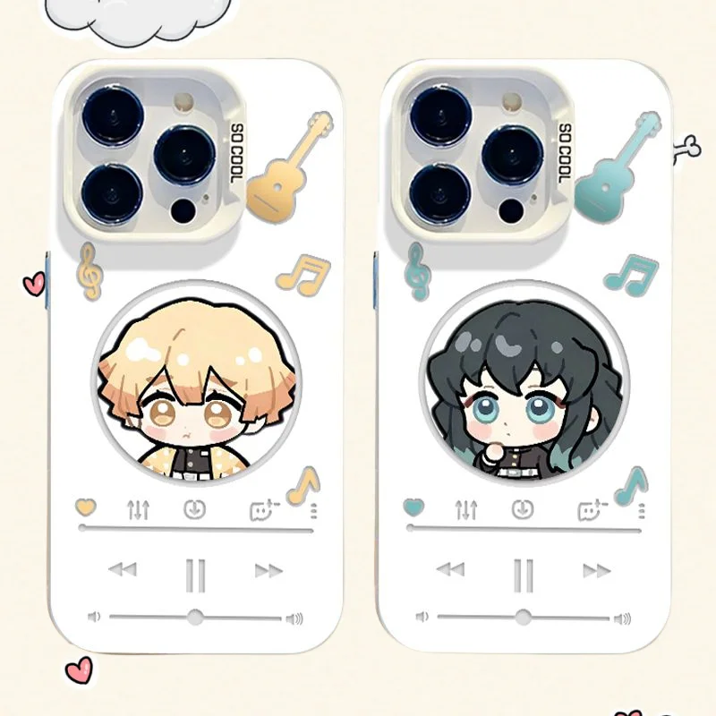 

Чехол для телефона «Убийца демонов» для iPhone 16, 15, 14, 13, Pro Max, милый чехол с рисунком аниме, креативный защитный чехол, украшение для мобильного телефона