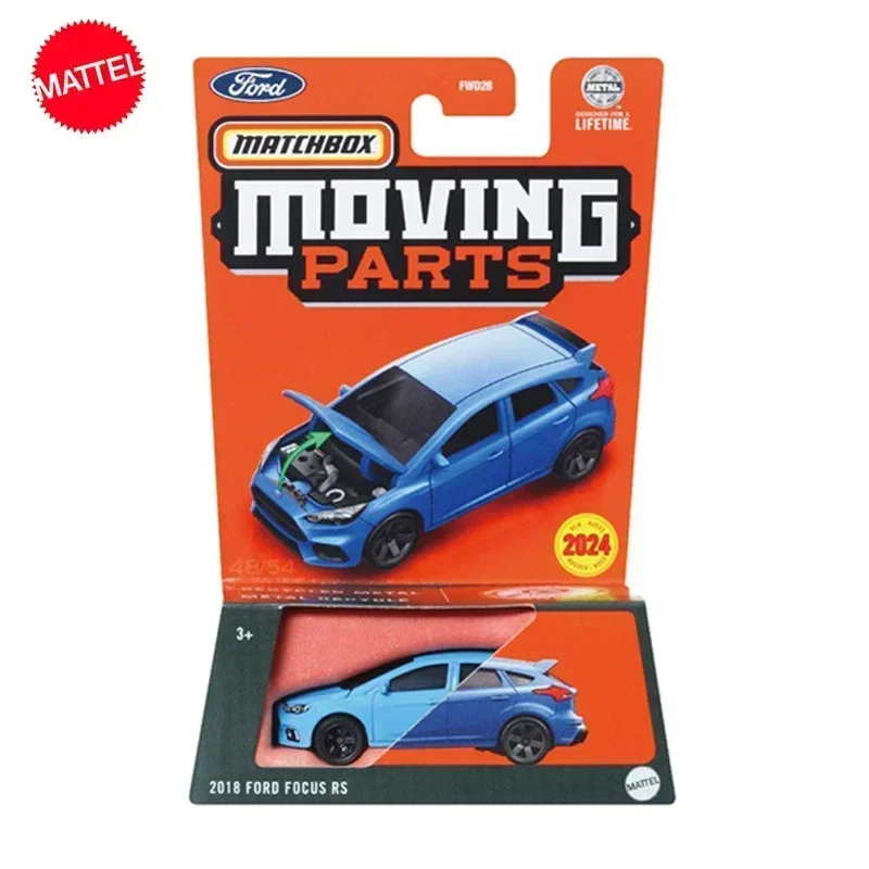 Original Mattel Matchbox Car 1/64 Recycled Metal Moving Parts Ford Focus Rs Vehicle Model Toys for Boys Collection Birthday Gift