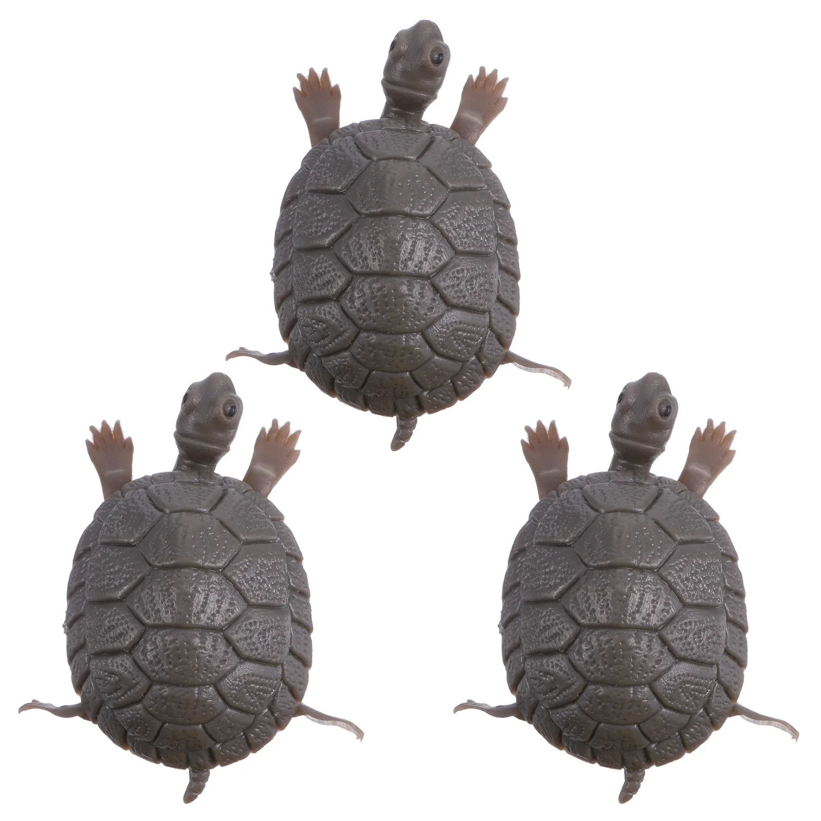 

3pcs Aquarium Decoration Fish Tank Decoration for Fake Turtle Tank Fake Turtle Kids Toy Realistic Safe Pets Supplies