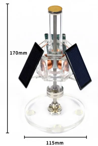 motor solar de levitacao magnetica motor sem escova vertical de tres lados presente de aniversario criativo para homens experimento fisico 01