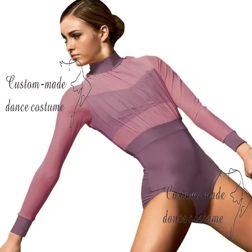 Nuova tuta da allenamento per balletto monopezzo, body elegante per yoga aereo, abbigliamento da allenamento per danza aderente