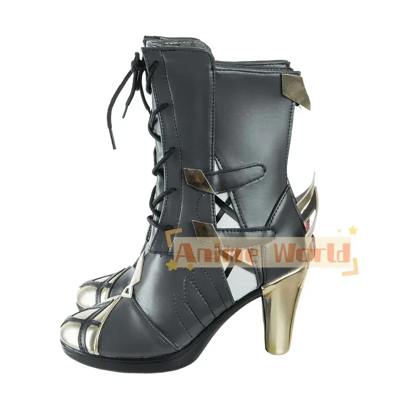 Genshin Impact Fatui Servant Arlecchino Обувь для косплея Нестандартного размера Хэллоуин Карнавал Рождество