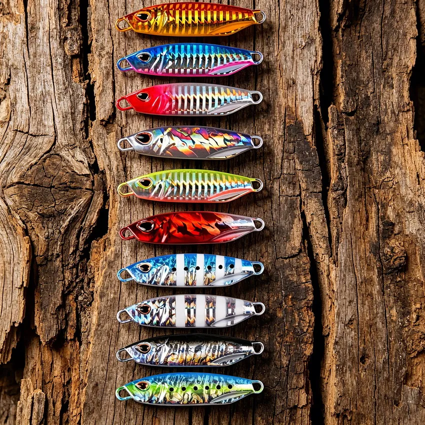 10Pcs Long Cast Metal Bait Spinner Spoon Sea Fishing Lures Jigs Trout Fishing Hard Baits Tackle Pesca Jigs Fish Jigging Set bait view 4