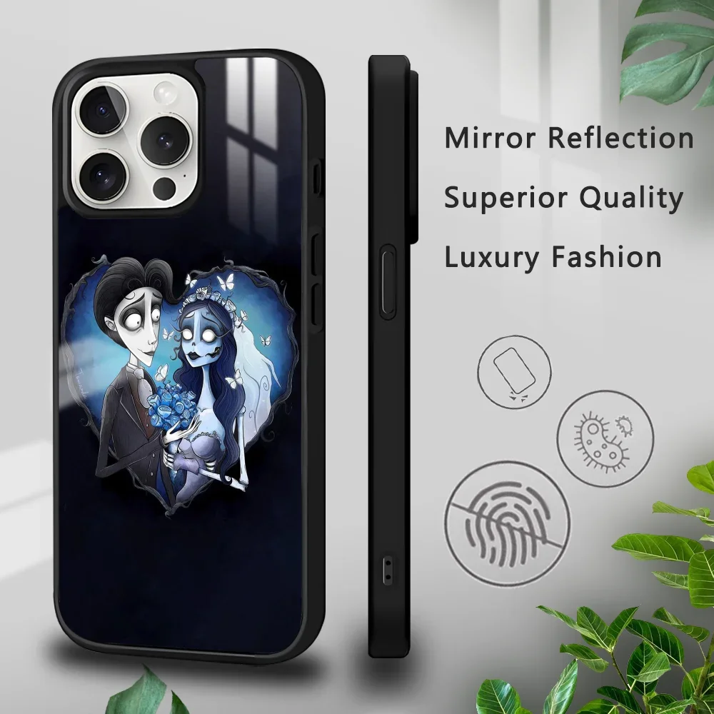 Tim B-Burton's Corpse Bride Phone Case For iPhone 16 15 14 13 12 11 Pro Xs Max Mini Plus Celulares Hard Funda