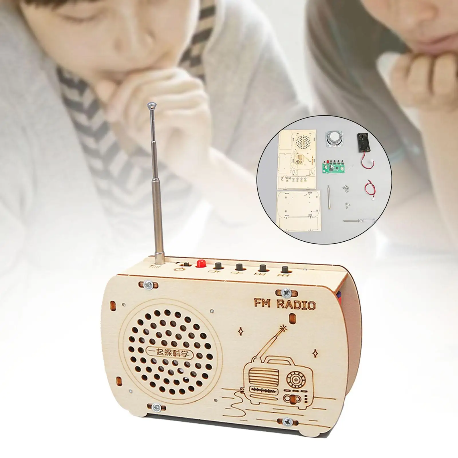 

DIY Radio Model Science Set Unique DIY Educational Toy Kids Ages 6+ Year Old