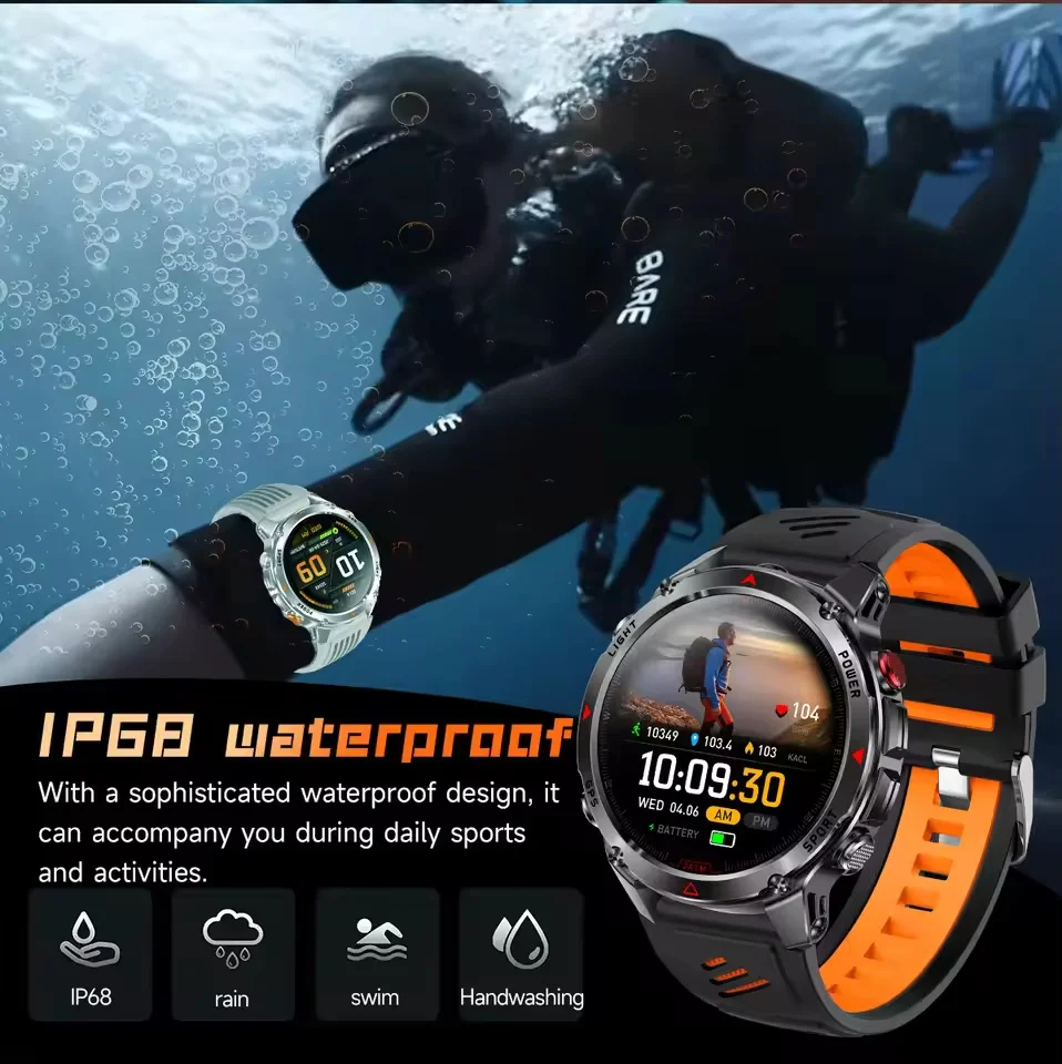 T-Rex 3 Ultra Watch GPS 30M مقاوم للماء Smartwatch الرجال سوار السباحة الرياضية المدمج في نظام تحديد المواقع بلوتوث دعوة ساعات اللياقة البدنية في الهواء الطلق