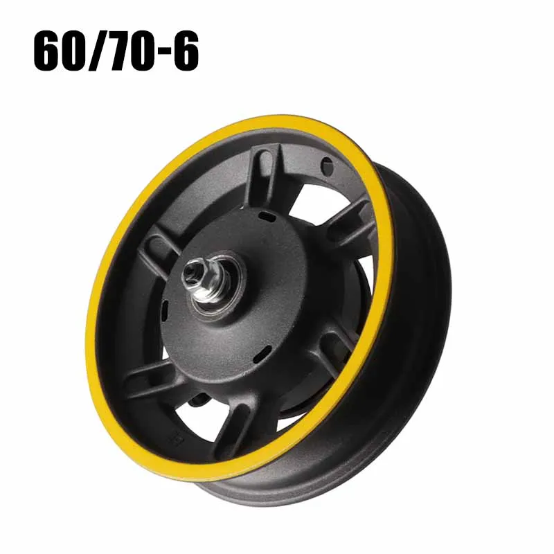 yellow edge wheel rim 60/70-6 tire assembly  Electric Scooter Wheel Replacement Parts Front rim Front wheel hub with drum brake