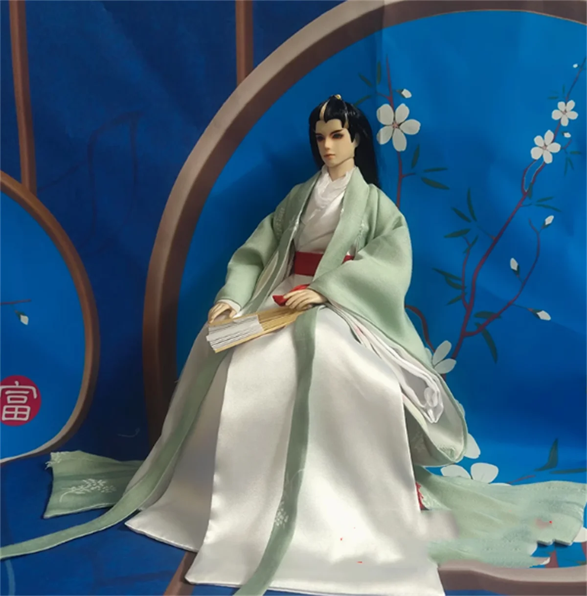 customize Classical Long Dress 1/6 Scale male Hanfu Chinese Outfit Ancient Skirt Clothes   Model Fit Soldier Action Figure  Toys