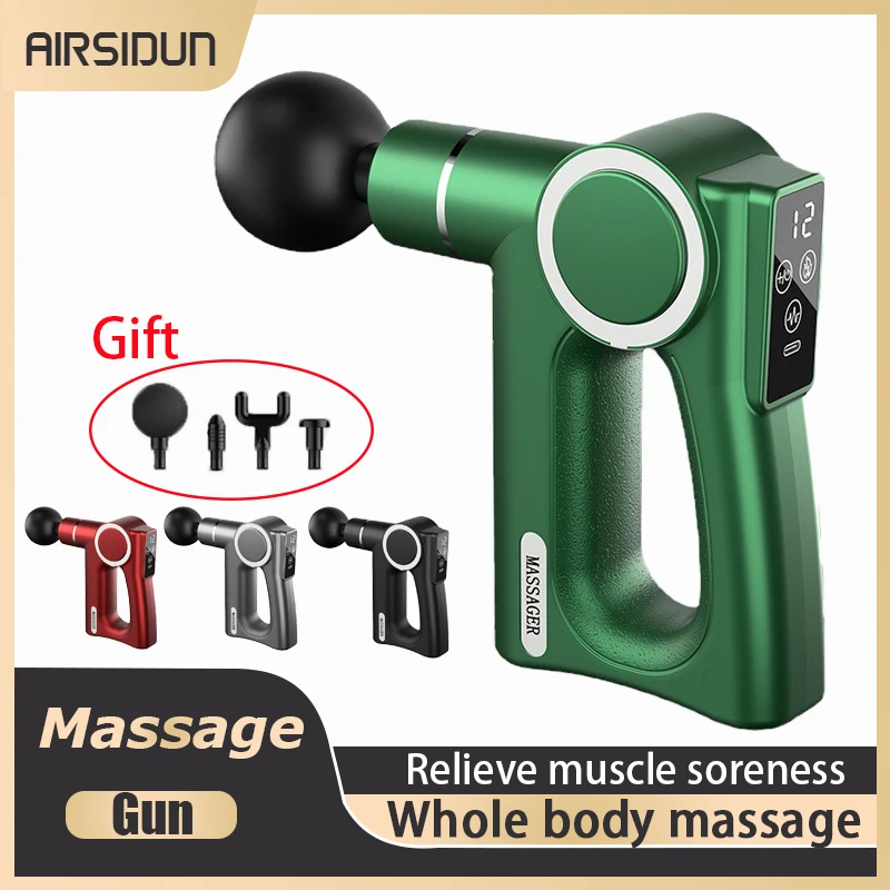 

Fascia Gun for Whole Body Massage Suitable for Fitness and Relaxation Use Portable Cloth Wrap Fascia Gun 4 massage Heads