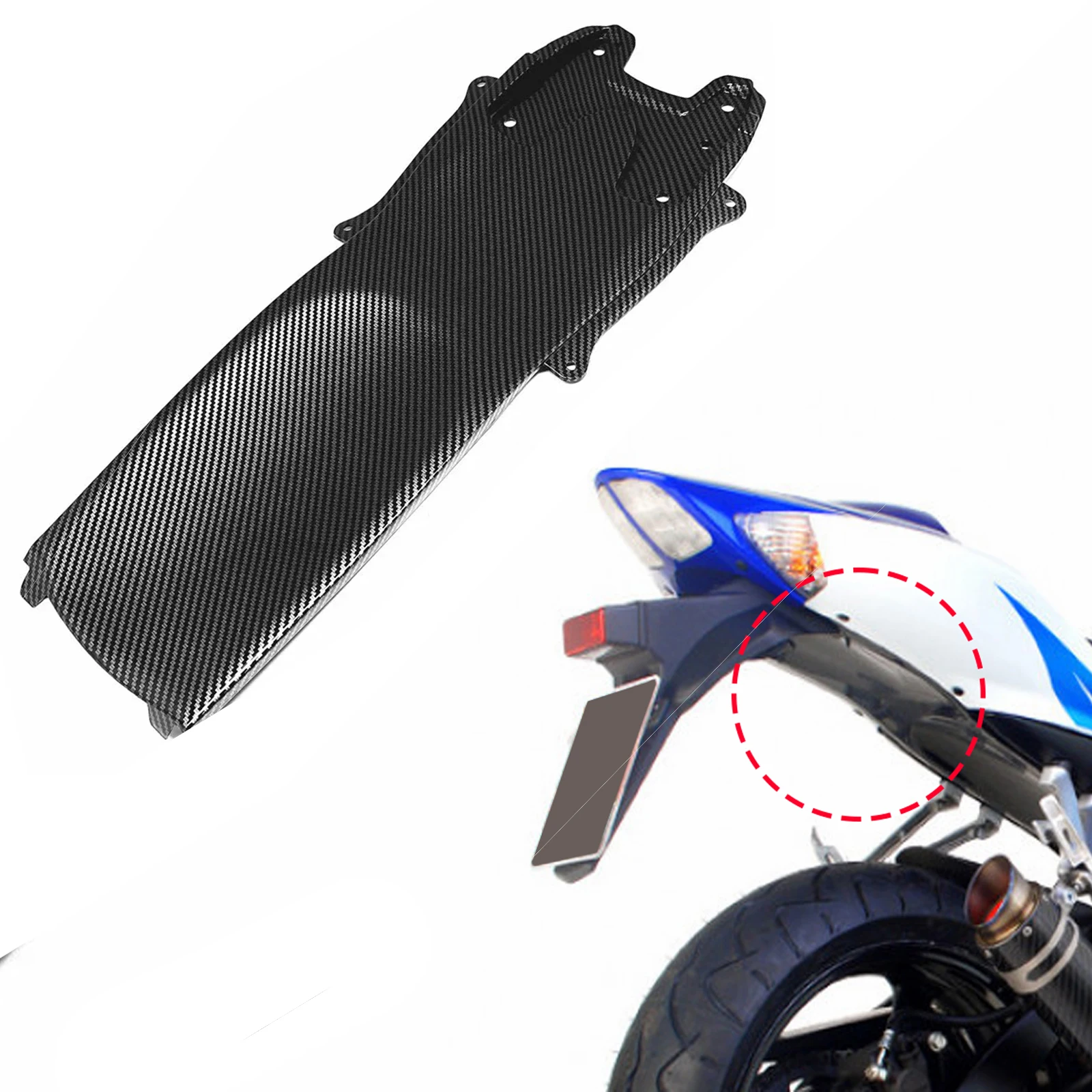 Carbon Fiber Pattern Front Complete Bodywork Fender Fairing Cowls for suzuki k7 gsxr750 600 gsx-r750 r600 gsxr 750 2006 - 2007