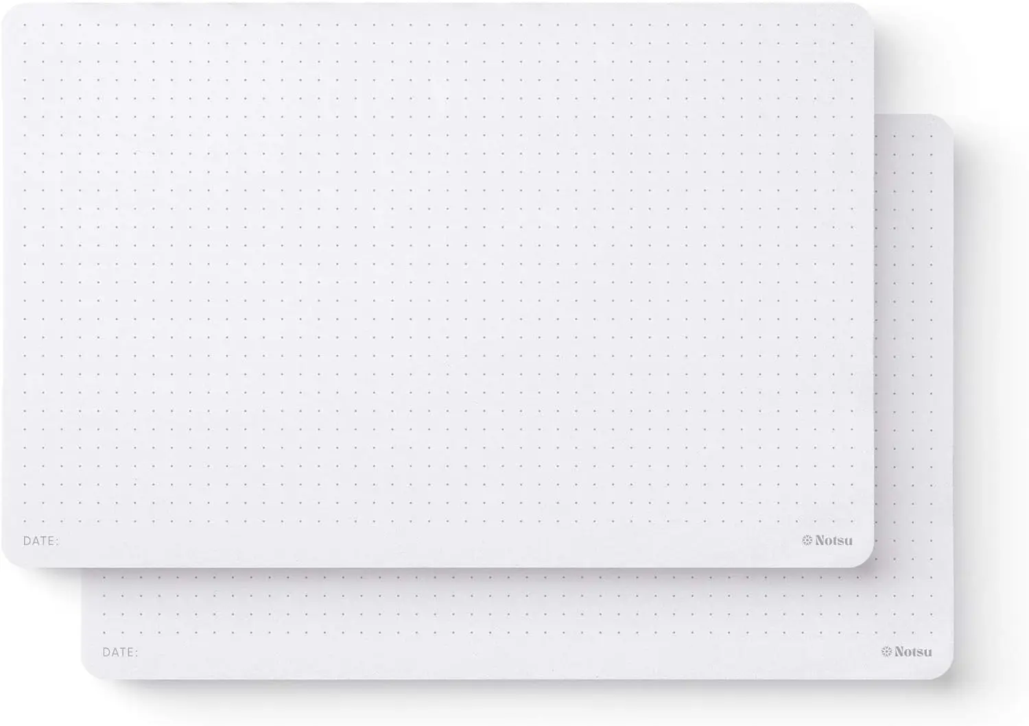 

Minimalist Dot Grid Notepad 2-Pack, Premium Thick Paper, Small 5.5"x8.5", Perfect for Desk or Mousepad