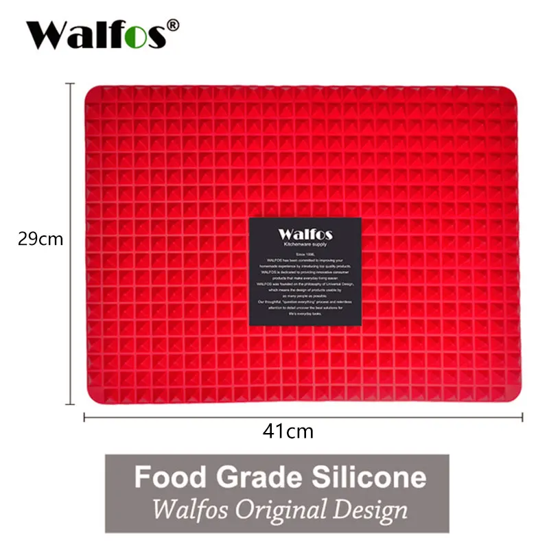 WALFOS Food Grade Pyramid Bakeware Pan Nonstick Silicone Baking Mat Pads Method For Oven Baking Mat Tray Sheet Kitchen Tools