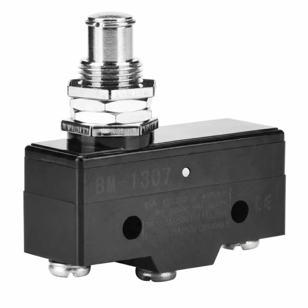

250V 15A Micro Switch Silver Contacts Great Conductivity Momentary Limit Switch BM-1307/BM-1308 Plastic Housing