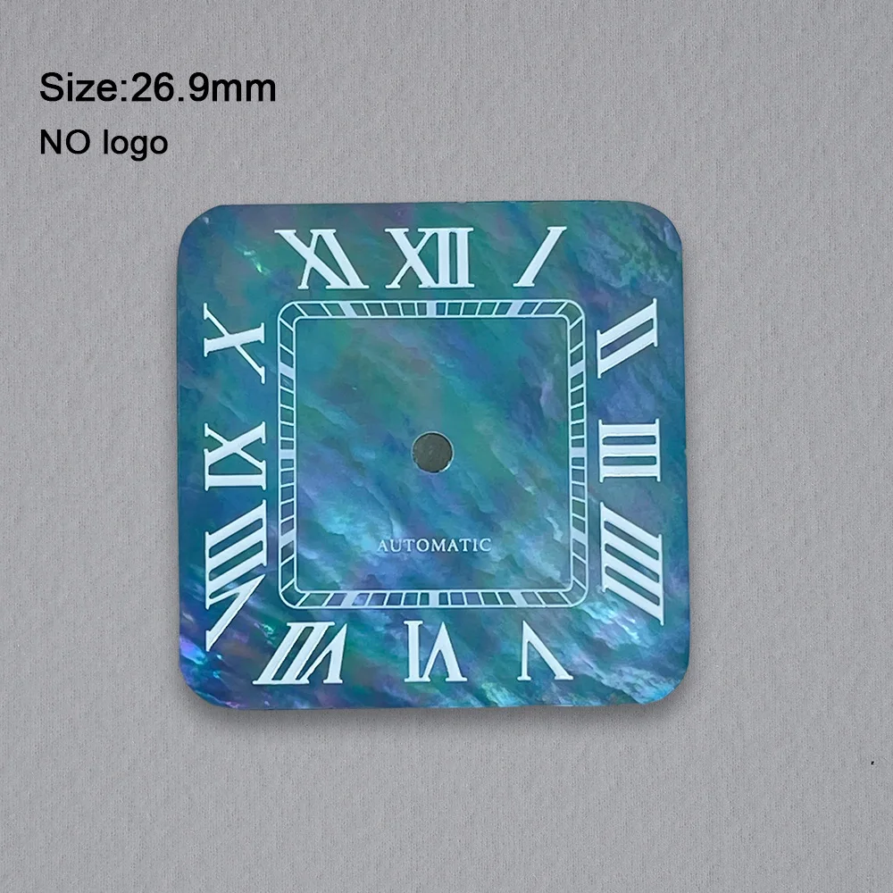 26.9mm No Logo Pearl Roman numerals Dial For NH35 Movement Custom Logo Watch Dials Hands Accessories Repair Tools
