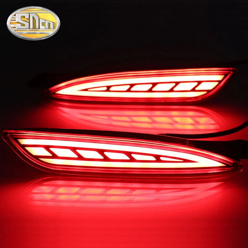 2PCS Rear Fog Lamp For Mazda 6 Atenza 2019 2020 Car LED Rear Running Light Bumper Brake Light Dynamic Turn Signal Reflector