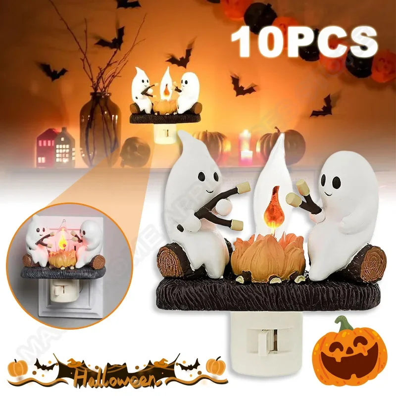 

Bonfire Flickering Night Light Bonfire Flame Halloween Night Light 3D LED Small Electric Simulation Bonfire Star Night Light