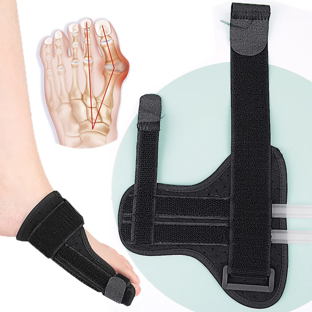 Unisex Orthotics Bunion Brace Adjustable Splint Big Toe Straightener Hallux Valgus Pain Relief Foot Care Corrector