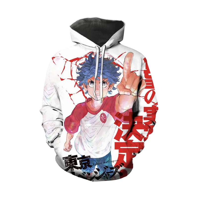 

Casual Print Tokyo Avenger 3D Hoodies Men Women Sweatshirts Harajuku Hooded Autumn Anime New Hot Boys Girls Pullovers Streetwear