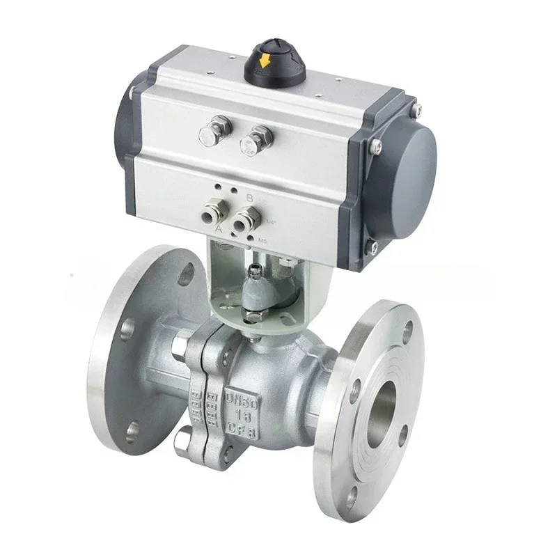 Q641F DN50 PN100 Two Way Stainless Steel SS316 Pneumatic Flanged Ball Valve With Working pressure 50bar Q641F-PL