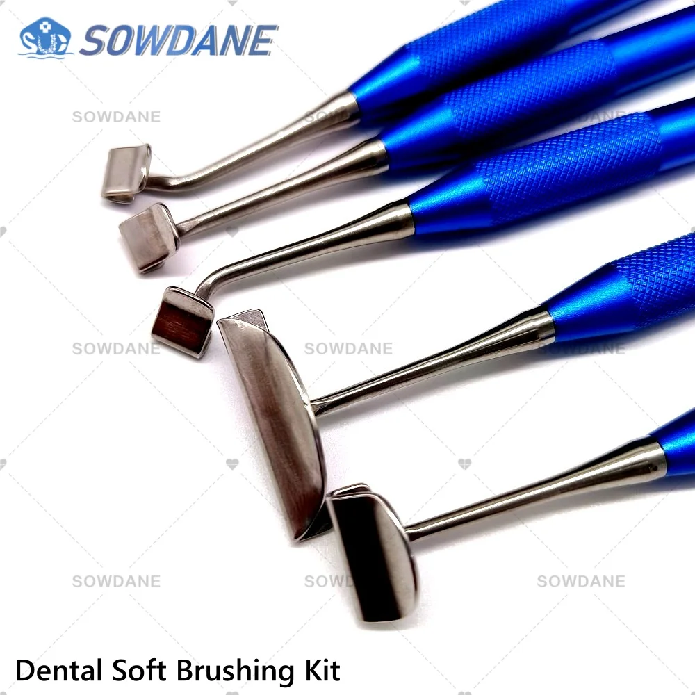 

Dental Periosteal Reducer Incision Periosteal Separator Stripping Implant Soft Brushing Kit Dental Surgical Lingual Flap Tool