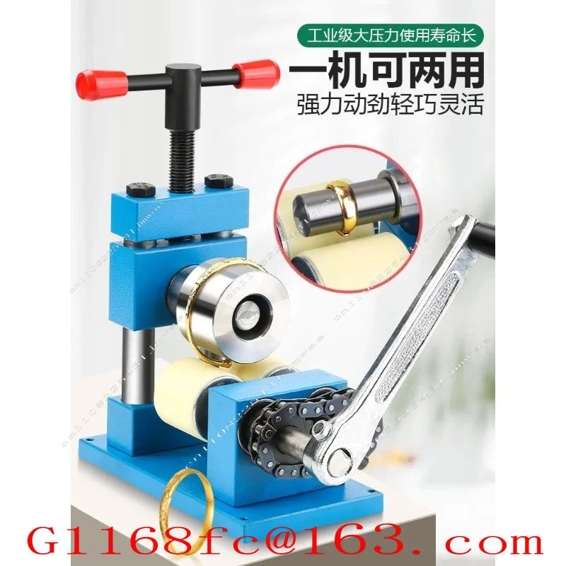 Manual Jewelry Bending Machine for Silver, Gold, Copper Bracelets and Rings – Small Shaping Tool for Jewelry Making