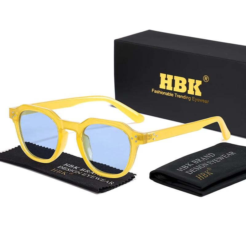HBK Mode Frauen Sonnenbrille Runde TR-90 Rahmen Polarisierte Design sonnenbrille Männer Im Freien Hohe Qualität Vielseitige Reise Gläser