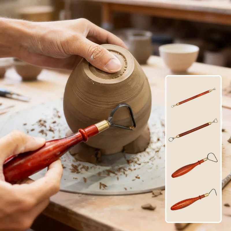 Pottery Repair Tools Tungsten Steel Texture Ring Knife DIY Ceramic Sculpture Scraping Texture Carving Tools