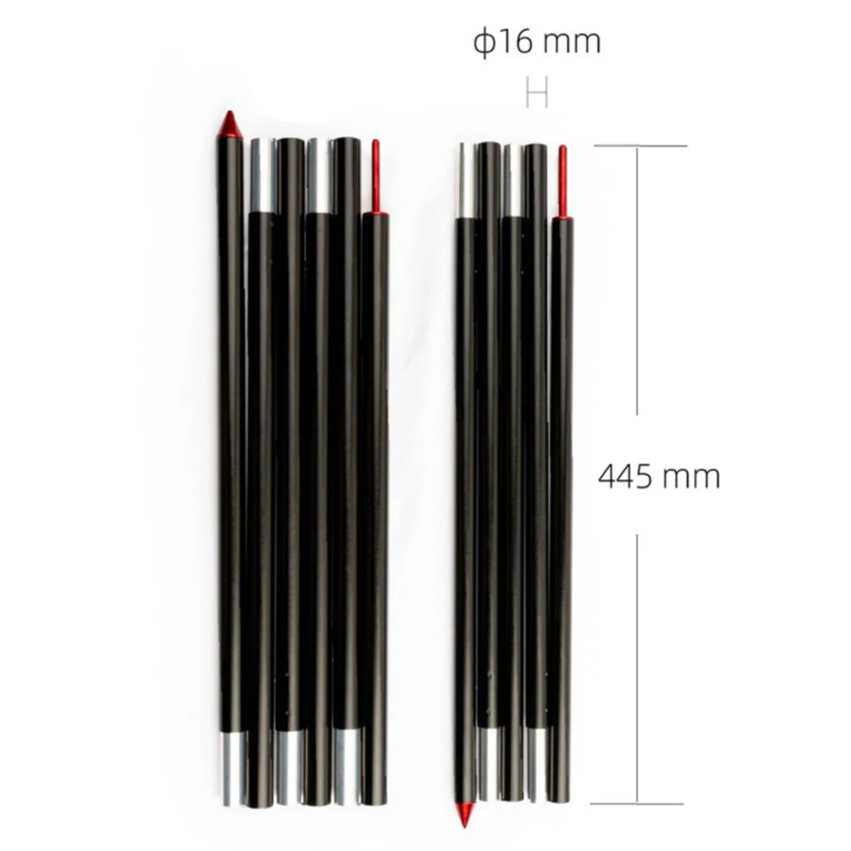 SS-Outdoor خفيفة الوزن 7075 سبائك الألومنيوم الشمس المأوى دعم قضيب القطب أعمدة قماش القنب