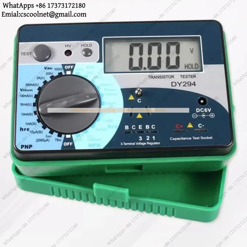 JS02 Digital Transistor Analyzer Tester Semiconductor Diode Triode AC DC Voltage Capacitance FET Component Detection Tool